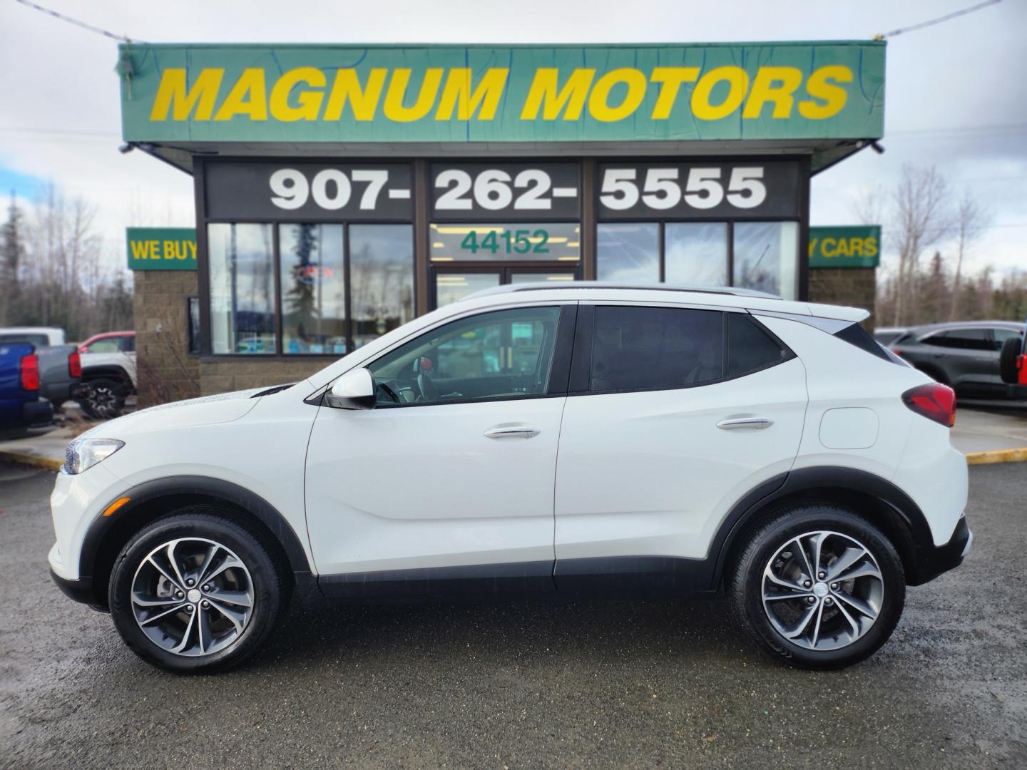 2021 Buick Encore GX GX (KL4MMESL6MB) with an 1.3l turbo engine, 6-Speed Automatic transmission, located at 1960 Industrial Drive, Wasilla, 99654, (907) 274-2277, 61.573475, -149.400146 - Photo#0